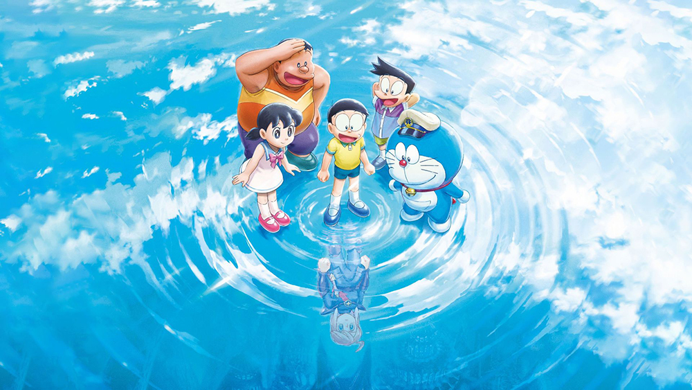 giấy dán tường doraemon 2