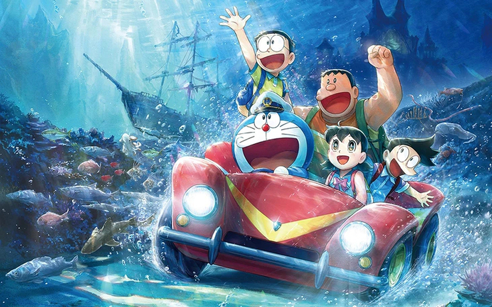 giấy dán tường doraemon 4