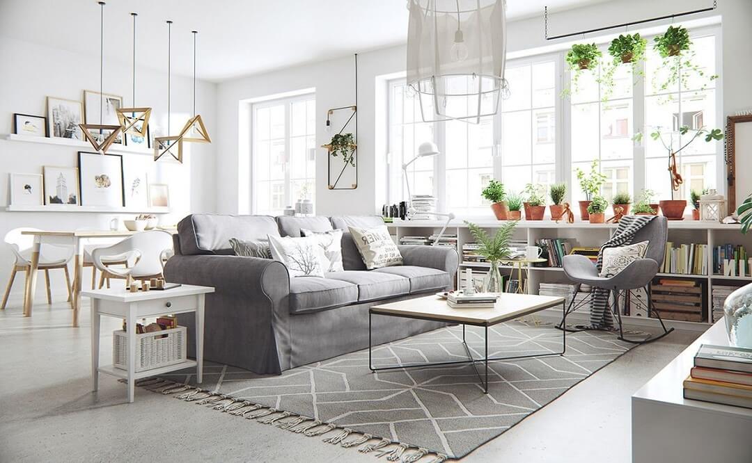 căn phòng nội thất bắc âu scandinavian