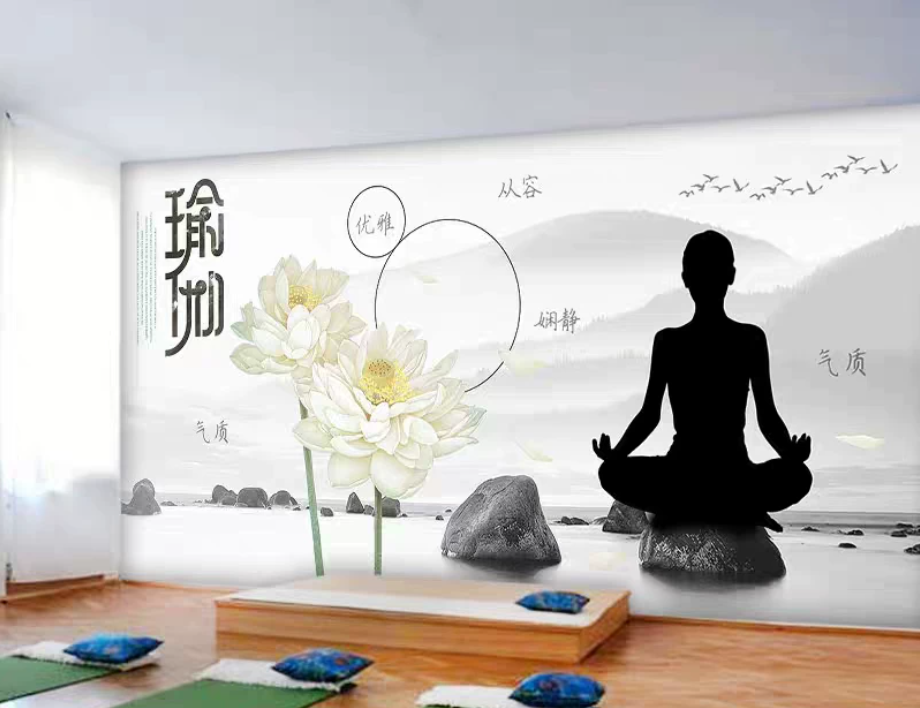 tranh dán tường yoga 2
