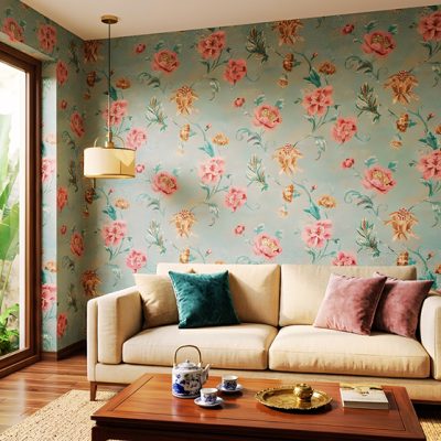 vải dán tường trúc vũ 2